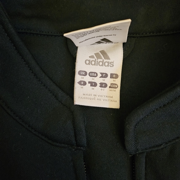 Adidas soccer track jacket black Size M England 2010 World Cup South Africa zip - Picture 4 of 10